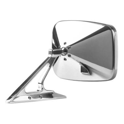 OER - BR1010 - 1960-74 GM Rectangular Door Mirror With Fasteners On Leading Edge - Polished - Image 2