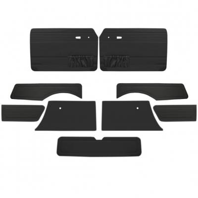 Volkswagen Upholstery - Door Panels - TMI Products - Full Panel Set for 1966 - 67 Type III Squareback, Velour, With Pockets - 9 pc. Set