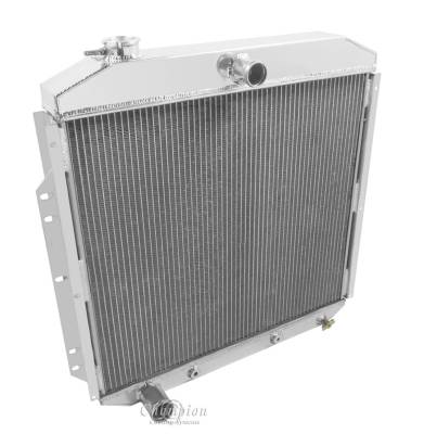 Champion Cooling Systems - Champion Four Row Radiator for 1957-1960 Ford F-Series Truck w/Inline Six or Chevy Swap - Image 3