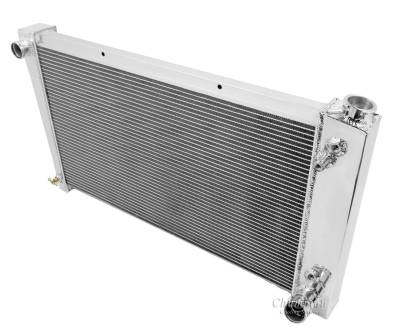 Champion Cooling Systems - Champion Four Row All Aluminum Radiator Combo for 1967-1972 Chevy C10, Blazer and Suburban, GMC Jimmy mc369 - Image 3