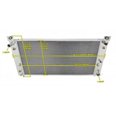 Champion Cooling Systems - Three Row Champion Aluminum Radiator for 1999 - 2011 Chevy Pick Up, CC2370 - Image 3