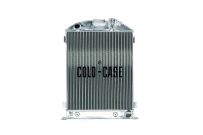 Cold Case - 1932 Highboy Chevy Engine 25.5 Inch Aluminum Performance Radiator Cold Case Radiators