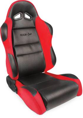 ProCar by SCAT - Sportsman Series 1605 Reclining Racing Style Suspension Seat -Black/Red - Pair - Image 3