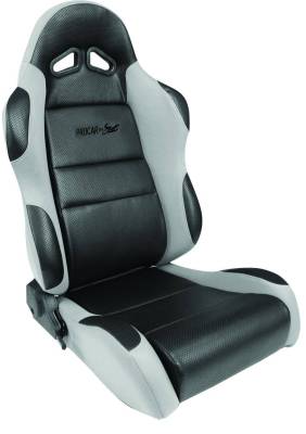 ProCar by SCAT - Sportsman Series 1605 Reclining Racing Style Suspension Seat -Black/Gray - Pair - Image 3