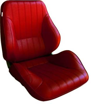 ProCar by SCAT - Rally 1050 Series Reclining Lowback Seat -Red Vinyl- Pair - Image 5