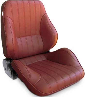 ProCar by SCAT - Rally 1050 Series Reclining Lowback Seat -Maroon Vinyl- Pair - Image 5