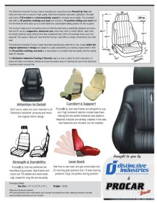 Distinctive Industries - 1970 Chevelle & El Camino Touring II Front Bucket Seats Assembled - Image 3