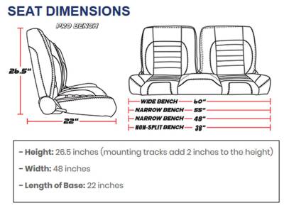 TMI Products - TMI Pro Series Low Back Bucket Seats for Chevelle, El Camino - Image 8