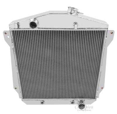 Champion 4 Row Aluminum Radiator for 1943-1948 Chevy Cars with V8 Conversion CC4348CH