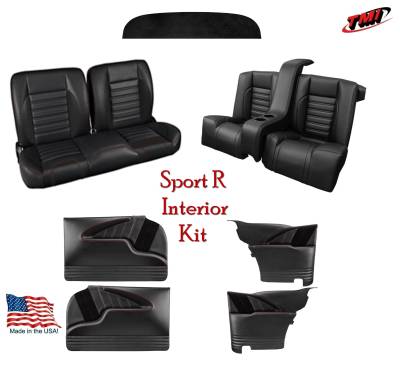 Interior Kits - Tri-Five Interior Kits - TMI Products - 1955, 1956, 1957 Chevy Sport R Bench Seat Interior Kit 2