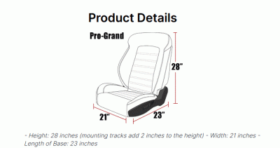 Pro-Grand Seat Specs