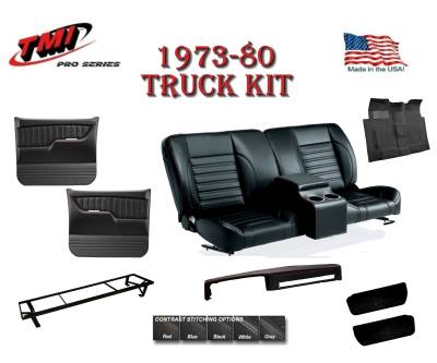 1973-80 Chevy & GMC Truck Sport Pro-Series Interior Kit w/Bench Seat
