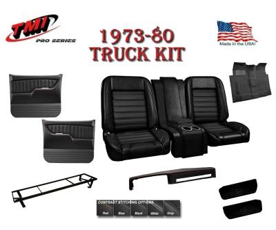 1973-80 Chevy & GMC Truck Sport Pro-Series Interior Kit w/Bucket Seats