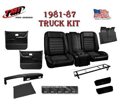 1981-87 Chevy & GMC Truck Sport Pro-Series Interior Kit w/Bucket Seats