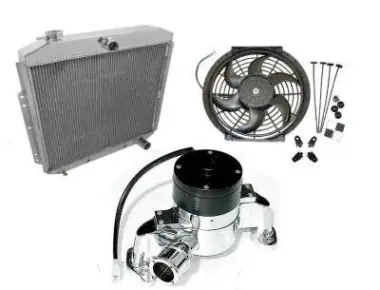 Aluminum radiators, electric fans and shrouds