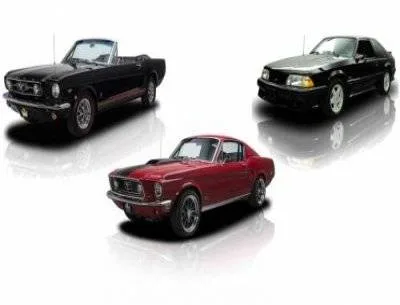 Classic and fox-body Ford Mustangs